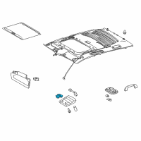 OEM 2019 Toyota Sequoia Sunroof Switch Diagram - 84862-0C010-E0