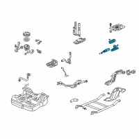 OEM 2003 Honda Civic Pump Set, Fuel Diagram - 17040-S5A-930