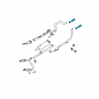 OEM Dodge Exhaust Tip Diagram - 82207131AB