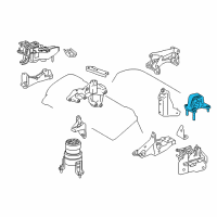 OEM 2020 Lexus RX350L INSULATOR, Engine Mounting Diagram - 12371-0P270