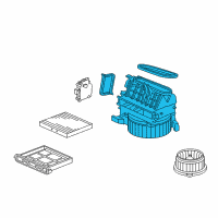 OEM Acura RL Blower Sub-Assembly Diagram - 79305-SJA-A03