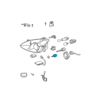 OEM 2012 Lexus IS F Motor, Headlamp Leveling Diagram - 85661-48030