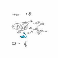 OEM Lexus RX330 Computer, Light Control Diagram - 04002-85948