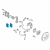 OEM 2003 Dodge Stratus Front Disc Brake Pad Kit Diagram - MR569403