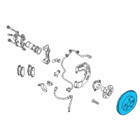 OEM 2001 Chrysler Sebring Front Brake Rotor Diagram - 4615A069