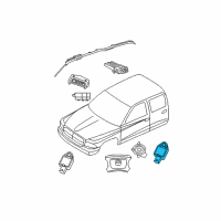 OEM Dodge Dakota Sensor-Strain Gauge Diagram - 5143793AA