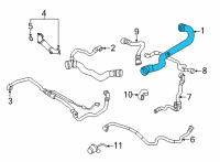 OEM 2021 BMW X4 HOSE, RADIATOR-ENGINE Diagram - 17-12-8-670-666