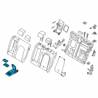 OEM 2016 Lincoln MKZ Armrest Assembly Diagram - DP5Z-5467112-DD