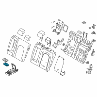 OEM 2020 Lincoln MKZ Cup Holder Diagram - DS7Z-5413562-DH