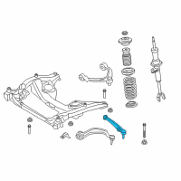 OEM 2014 BMW 640i xDrive Gran Coupe Bottom Rubber Mount Wishbone, Left Diagram - 31-12-6-794-203