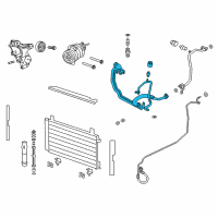 OEM 2009 Pontiac G8 AC Hoses Diagram - 92265956