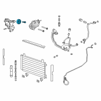 OEM Chevrolet Caprice Idler Pulley Diagram - 92244380