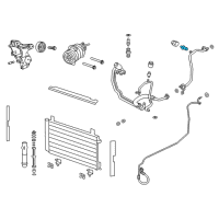 OEM 2005 Pontiac GTO Valve, A/C Refrigerant Service Diagram - 92140266