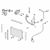 OEM Chevrolet Caprice Seal, A/C Compressor Hose (Transducer O-Ring) Diagram - 92148455