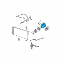 OEM 2008 Lincoln Mark LT Compressor Diagram - 8L3Z-19703-B