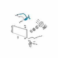 OEM 2008 Ford F-150 AC Tube Diagram - 8L3Z-19972-B