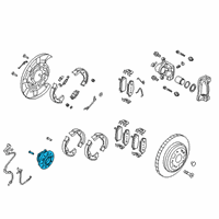 OEM Kia Front Wheel Hub Assembly Diagram - 51750J5500