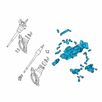 OEM Infiniti Q70L COLMN-STRG Tilt Diagram - 48810-1MB6D