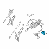 OEM 2010 Nissan Maxima Motor Assembly Tilt Diagram - 48990-1MA6D