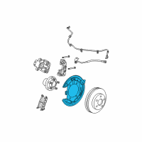 OEM 2005 Chrysler Pacifica Plate-Backing Diagram - 5103206AA