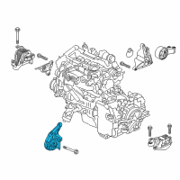 OEM 2016 Chevrolet Cruze Front Transmission Mount Diagram - 13268880