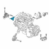 OEM 2019 Buick Cascada Side Mount Bracket Diagram - 13440974