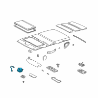 OEM 2006 Toyota Land Cruiser Map Lamp Assembly Diagram - 81260-60080-A0