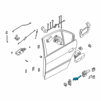 OEM 2001 BMW 750iL Rear Door Brake Diagram - 51-22-8-171-672