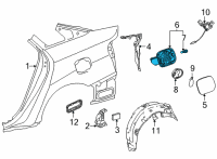 OEM Toyota Fuel Pocket Diagram - 77305-62021