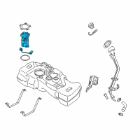 OEM 2016 Nissan Juke Complete Fuel Pump Diagram - 17040-1KM0B