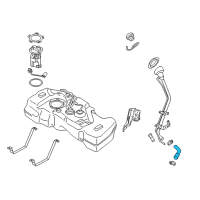 OEM 2008 Nissan Versa Hose-Filler Diagram - 17228-EM30A