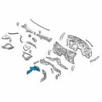 OEM Infiniti M35h INSULATOR-Dash Lower, Front Diagram - 67810-1MG0A