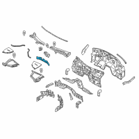 OEM Infiniti Q70 Cowl Top-Front Diagram - 66312-1MG0A