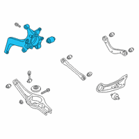 OEM 2019 Hyundai Kona Carrier Assembly-Rear Axle, RH Diagram - 52720-J9500