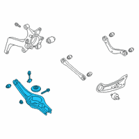 OEM 2022 Hyundai Kona Electric ARM COMPLETE-RR LWR, LH Diagram - 55210-J9600