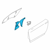 OEM 2012 Nissan GT-R Regulator Assy-Door Window, Rh Diagram - 80720-JF00A