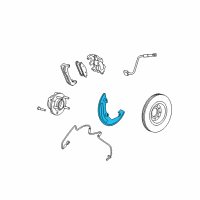 OEM 2005 Ford Freestyle Splash Shield Diagram - 5F9Z-2K004-AA