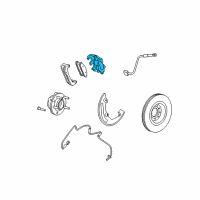 OEM 2009 Ford Taurus Caliper Diagram - 5F9Z-2B120-BA