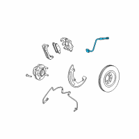 OEM Mercury Sable Brake Hose Diagram - 8A5Z-2079-A