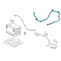 OEM 2012 Cadillac CTS Cable Diagram - 22938095