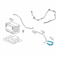 OEM 2009 Cadillac CTS Positive Cable Diagram - 25833061