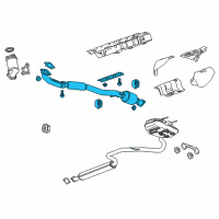 OEM 2015 Chevrolet Malibu Front Pipe Diagram - 22935117