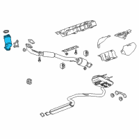 OEM 2015 Chevrolet Impala Catalytic Converter Diagram - 12656264