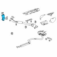 OEM Chevrolet Malibu Catalytic Converter Diagram - 12656264