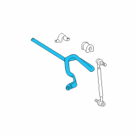 OEM 2010 Toyota Matrix Stabilizer Bar Diagram - 48811-AB011