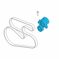 OEM 2014 BMW 328d Mechanical Belt Tensioner Diagram - 11-28-7-810-807