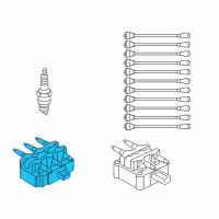 OEM Dodge Viper Electrical Ignition Coil Diagram - 5037127AB