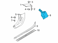 OEM 2022 BMW 430i COVER, B-COLUMN UPPER LEFT Diagram - 51-43-8-096-863