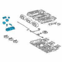 OEM 2022 Lexus RX450hL Block Assembly, Hv Battery Diagram - G92Z0-58010