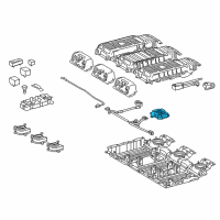 OEM 2021 Lexus RX450hL Sensor, Battery Volt Diagram - 89892-48070